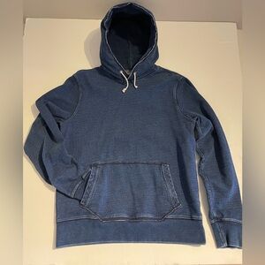 Wallace & Barnes Indigo Dye Denim Hoodie Sz M